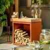 OFYR Butcher Block Storage 90 Corten Drewno Tekowe